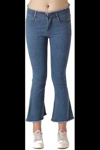 Women'S Slim Fit Stretchable Light Blue Color Denim Jeans 