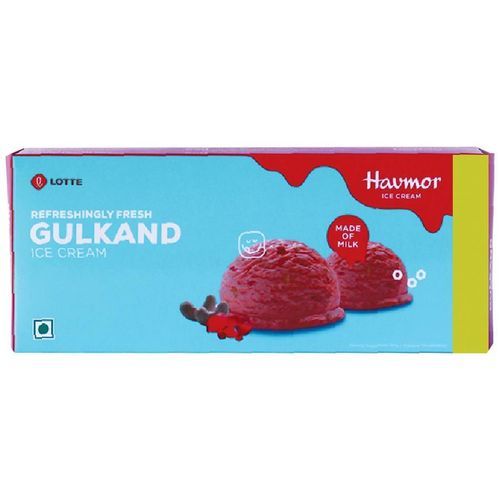 700ml Delicious Havmor Gulkand Ice Cream Brick With Crushed Sweet Almonds And Rose Petals