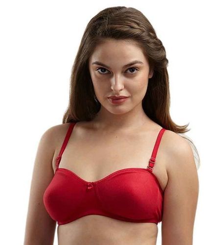 Plain Adjustable Strap Ladies Cotton Red Padded Bra With Skin Friendly  Fabric And Exquisite Lace at Best Price in Gorakhpur