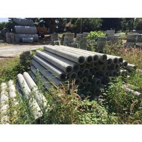 Gray Anti Leakage And Crack Industrial Long Length Cement Pipes With 20 To 25 Mm Thickness