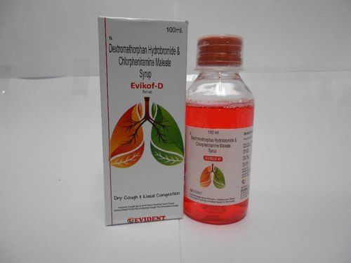 Evikof D Cough Syrup And Cold Influenza, Sensitivities Or Throat Aggravations Medicine Raw Materials