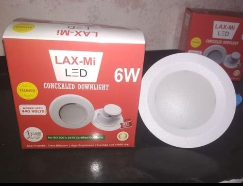 High Efficient And Low Power Consumption No Ir Radiation Led Bulb 6 Watt Conceled Light Input Voltage: 440 Volt (V)