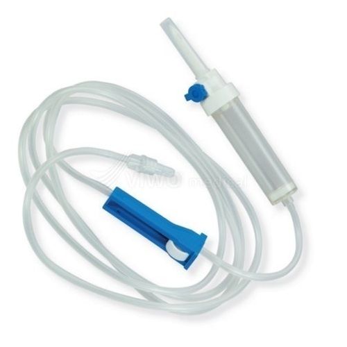 Latex Free Soft Clear Flexible Tubing Iv Administration Set With 3 Year Shelf Life