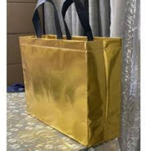 Plain Golden Bopp Laminated Bags Made Of Great Board Overlay Sack