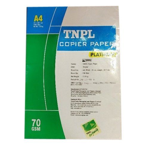 White Color Super And Fine Quality A4 Size Copier Platinum Paper Pulp Material: Wood Pulp