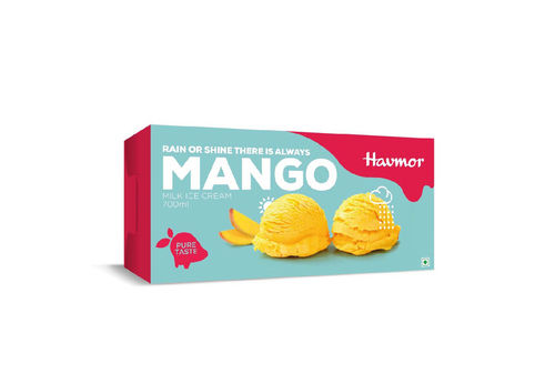 700Ml Mouthful And Delicious Taste Havmor Mango Ice Cream Brick With No Color Added Age Group: Children