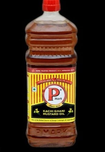A Grade 100% Pure Kachi Ghani Mustard Oil 1 Litre Bottle for Cooking