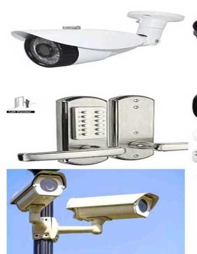 White Cctv Camera Lens Multiple Camera, Live Video Checking With Playback Choice