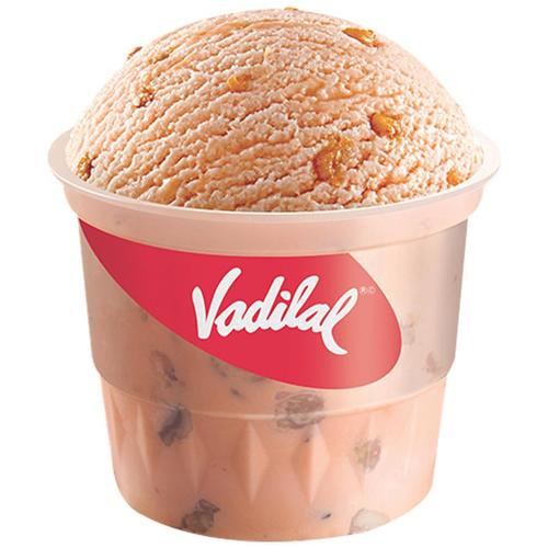 Delicious Rich And Creamy Vadilal Butterscotch Ice Cream Jumbo (120 Ml Cup)