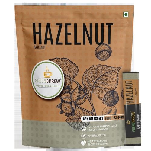 Greenbrrew Hazelnut Instant Green Coffee 20 Sachets