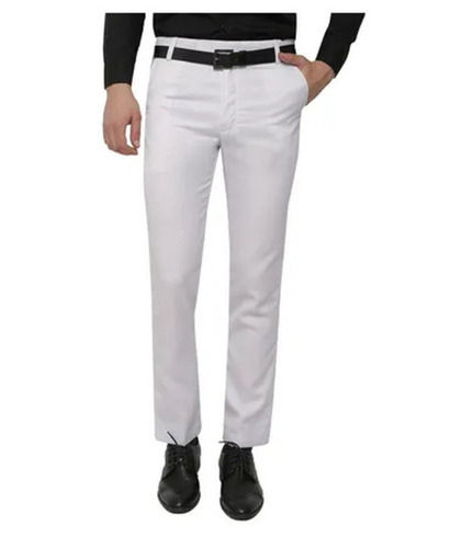 Buy online Navy Blue Polyester Flat Front Formal Trouser from Bottom Wear  for Men by Solemio for ₹919 at 54% off | 2024 Limeroad.com