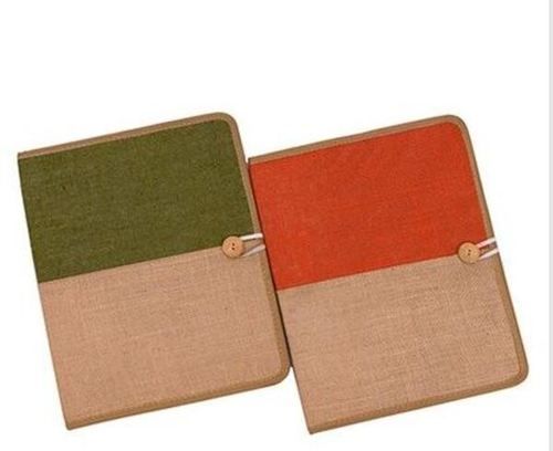 Smooth Texture Easy To Carry Light Weight Button Closure Jute File Folder