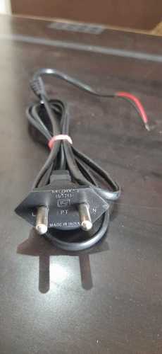 22V Energy Efficient Heat Resistance Black PVC Two Pin Power Supply Cord
