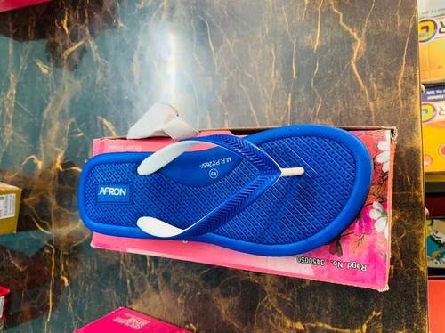 Blue Colors Ladies Slippers With Stretchable Lashes In Beguiling Elegant Style