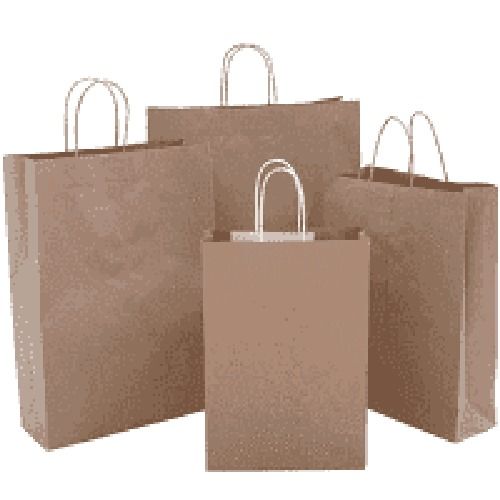 Plain Brown Paper Carry Bags