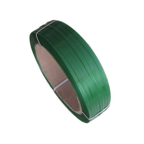 Green Pet Strapping Roll With 12 Mm Width And 0.5 Mm Thickness Hardness: Soft