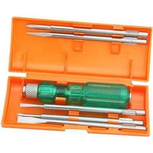 Green Stainless Steel Screw Driver Set For Personal And Industrial Uses