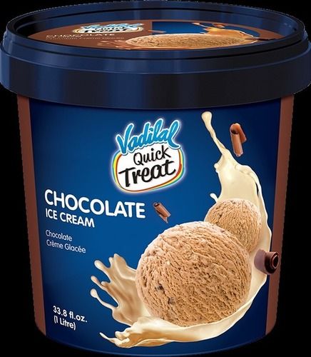 Hygienically Packed Creamy Texture Mouthwatering Taste Chocolate Ice Cream (1 Ltr)