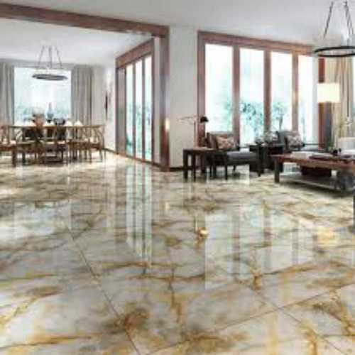 Vitrified Tiles - Square Edge, Non-Slip Finish | Perfect for Hotels, Hostels, and Homes