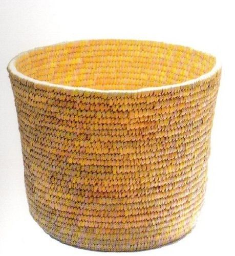 Round Shape Handicraft Sabai Sea Kauna Grass Basket Holder