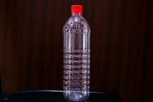 Round Shape White Colour 1 Liter Water Bottles With Narrow Flip Top