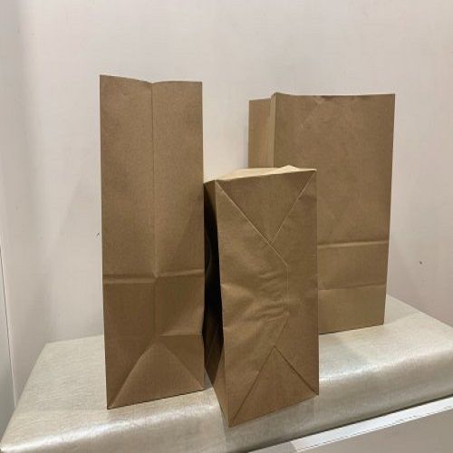 Brown color Disposable Paper Carry Bags