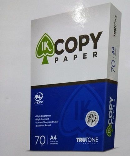 Light Weight White Colour A4 Size Copy Paper For Home, School, Office, Multi Purpose, A4 70 Gsm 