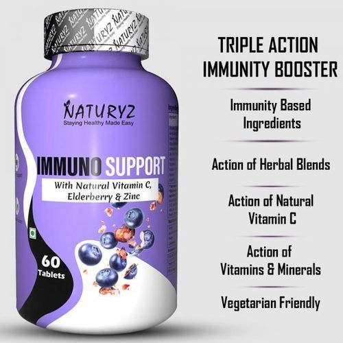 100% Vegetarian Vitamin C, Elderberry And Zinc Immunity Booster Tablets Efficacy: Promote Nutrition