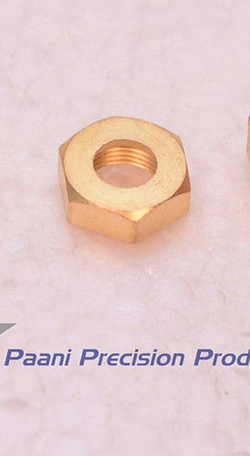 Brass Hex Panel Nut For Brass Fittings With Polished Finish And Perfect Fittings