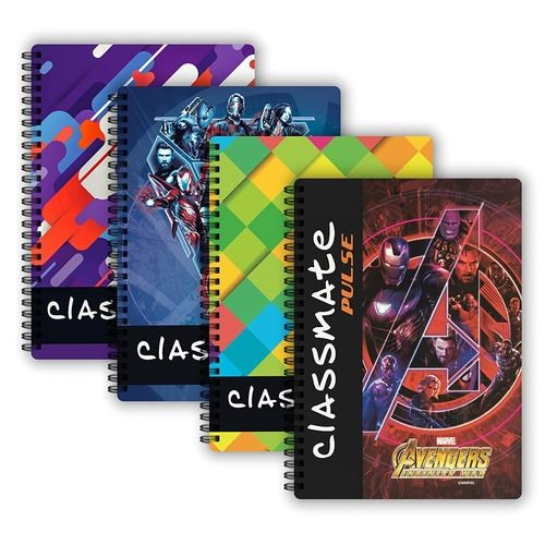 Classmate Pulse 1 Subject Spiral B5 Notebook Unruled 180 Pages And Strength And Covering