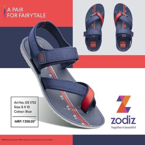 Comfortable Fairytale Design Blue Colour Casual Chappals, 6x10 Size For Mens