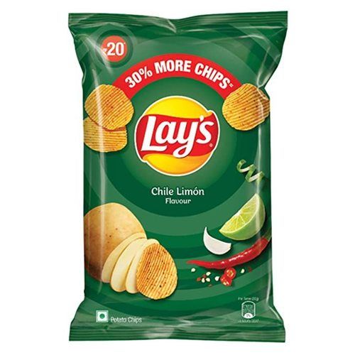 Aloo Crisply And Crunchhy Spicy Flavor Chile Limonlays Potato Chips, 52 G Pouch