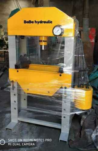 Galvanized Mild Steel Hand Operated Hydraulic Press Machine For Industrial Usage Voltage: 220 Volt (V)