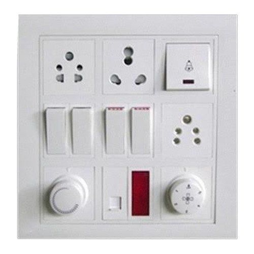 White High Efficient And High Performance Electric Switch Board For Wire Of Machines And Gadgets