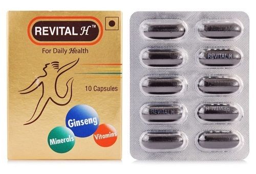 Minerals, Ginsent Vitamis Revital H for Daily Health 10 Capsules
