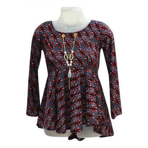 Multi Color Printed Ladies Beautiful Top For Fashionable And Trendy Look Length: 32 Inch (In)