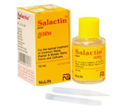 Salactin Salicylic Acid And Lactic Acid Paint, 10ml Glass Bottle 