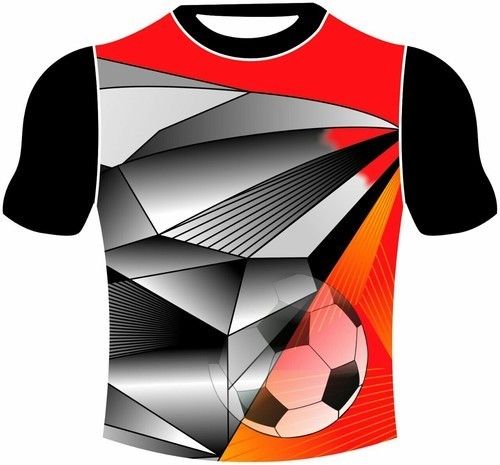 Short Sleeves, Round Neck Grey And Red Colour Printed Pattern Sports T-Shirt Age Group: Adults