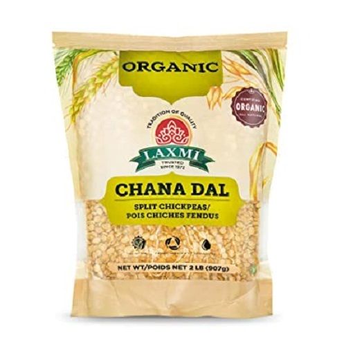 Tasty Organic Famous Indian Dishes Laxmi Organic Chana Dal (Split Chickpeas)