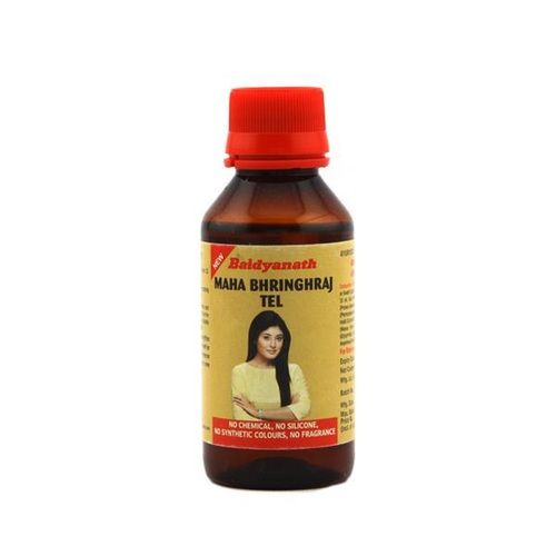 Baidyanath Maha Bhringraj Long Wonderful Hair Oil With Black Colour Bottles 