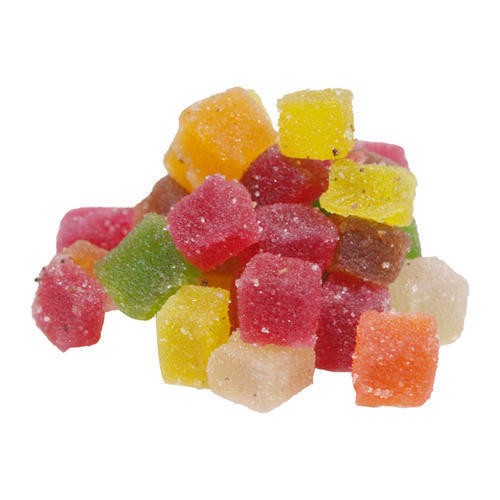 Delicious and Nutritious Brightly Coloured Mixed Flavour Sugar Coated Candy Cubes