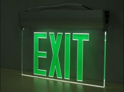 Easy To Carry And Fire Proof Exit Signboard Led Lights With Wrought Iron Frame Input Voltage: 5 Volt (V)