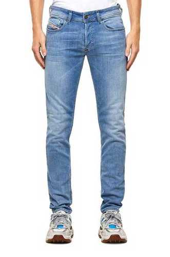 Mens Casual Wear Blue Regular Fit Denim Jeans For Travel, Parties