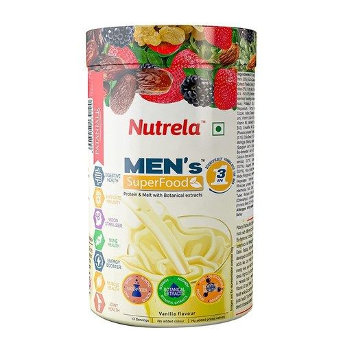 Patanjali Nutrela Mens Superfood For Digestive Health (400Gm) Vanilla Flavor Dosage Form: Powder