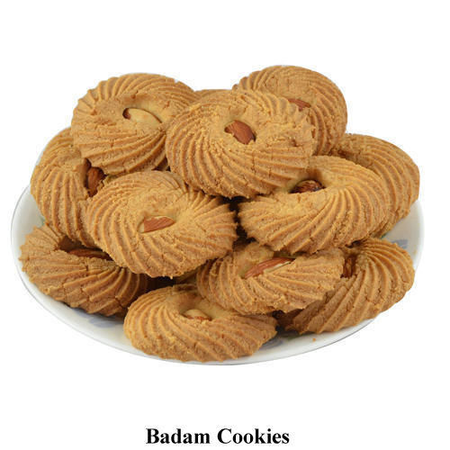 Premium Quality Crispy And Crunchy Sweet Badam Cookies With Air Tight Packaging