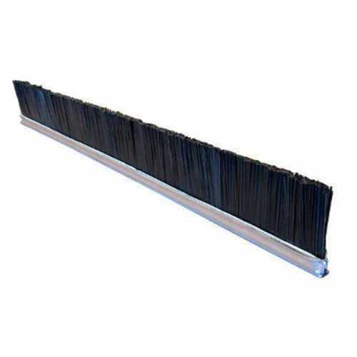 Rectangular Shape Stainless Steel Base Black Colour Strip Brush For Cleaning