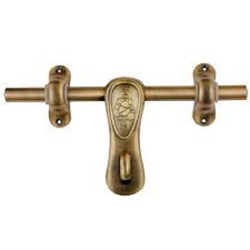 Aluminum Stylish Golden Door Handle Antique Brass Finish Produced Using Waterproof Material