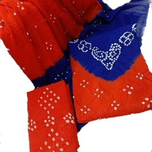 DJN CREATION Rayon and Cotton Unstitched Bandhani Dress Material for Women  Free Size | Kesar Collection | Bandhej Salwar kurta |Gujrati Design Bandhani  | Rajasthani Design | Black Red : Amazon.in: Fashion