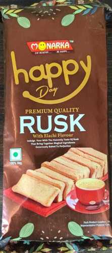 Crispy And Crunchy Happy Day Premium Quality Rusk With Of Elaichi Flavor
