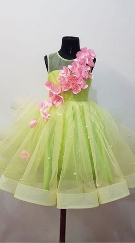 Kids Stylish Colorfull Strips Design Midi Frock Dress for Baby Girl. – The  Venutaloza Store